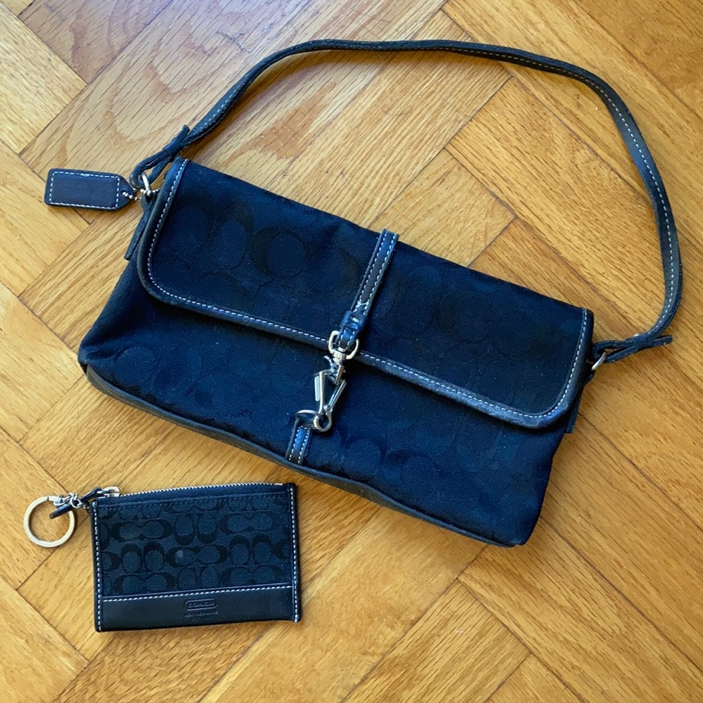 Authentic vintage coach purse and card holder